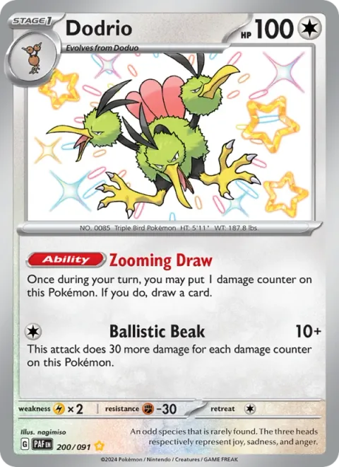 Dodrio [Zooming Draw | Ballistic Beak]