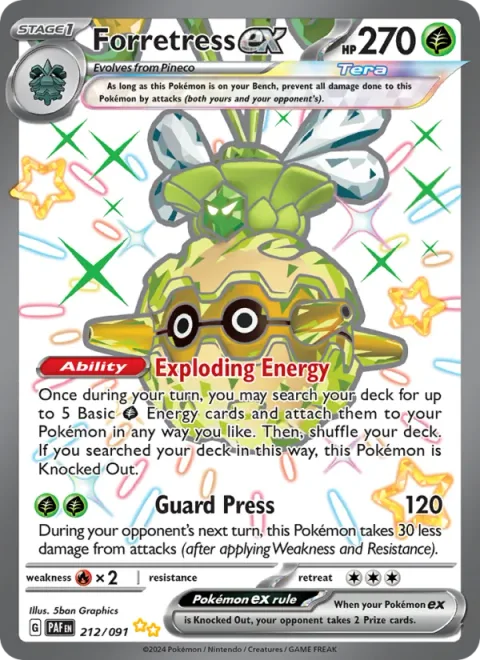 Forretress ex [Exploding Energy | Guard Press]