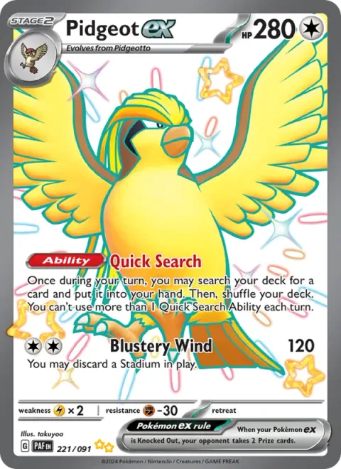 Pidgeot ex [Quick Search | Blustery Wind]
