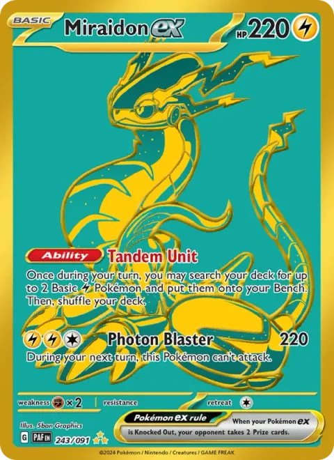 Miraidon ex [Tandem Unit | Photon Blaster]