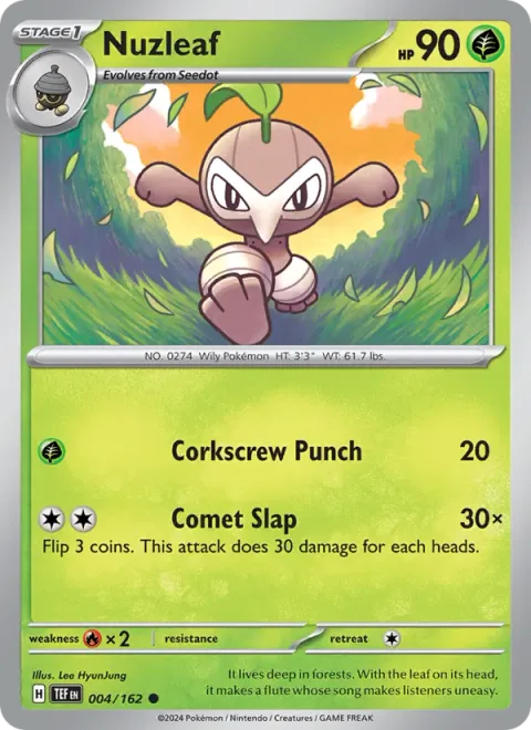 Nuzleaf [Corkscrew Punch | Comet Slap]