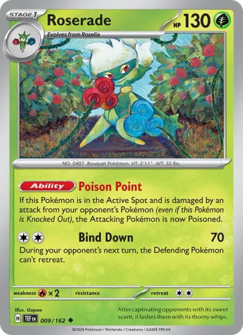 Roserade [Poison Point | Bind Down]