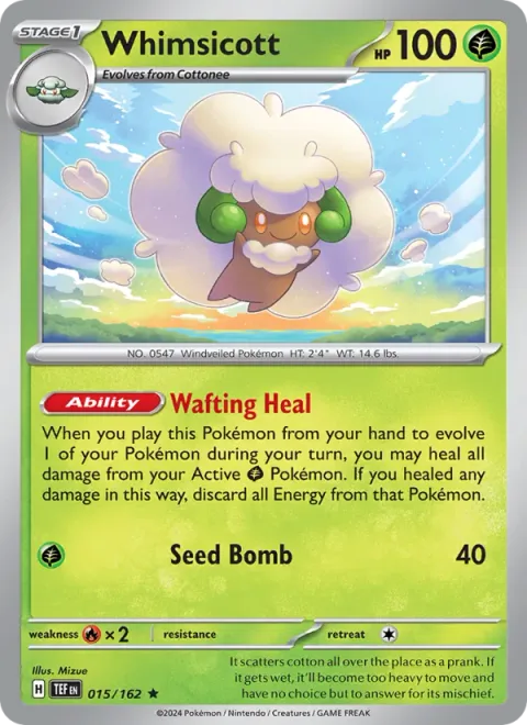 Whimsicott [Wafting Heal | Seed Bomb]