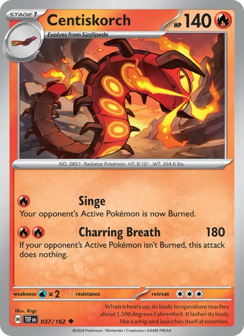 Centiskorch [Singe | Charring Breath]