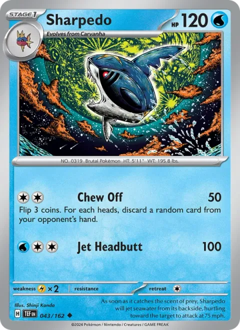 Sharpedo [Chew Off | Jet Headbutt]