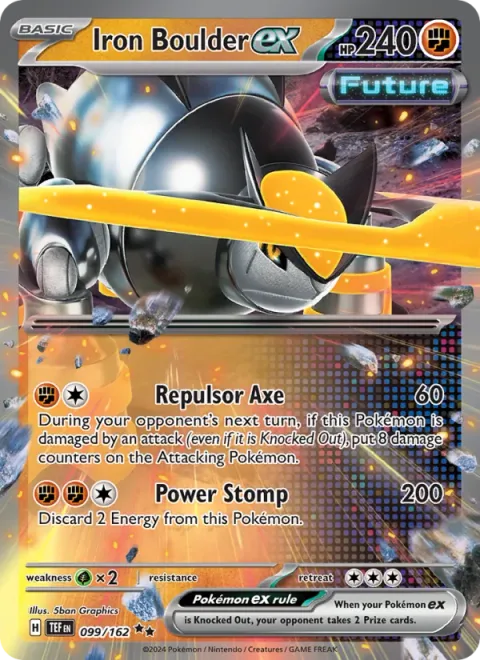 Iron Boulder ex [Repulsor Axe | Power Stomp]