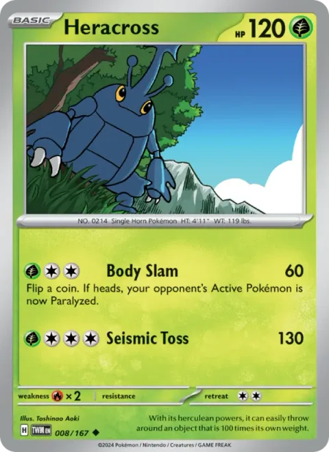 Heracross [Body Slam | Seismic Toss]