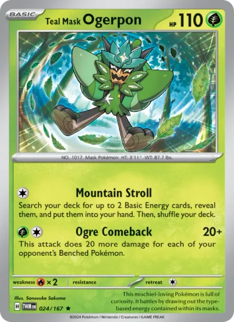 Teal Mask Ogerpon [Mountain Stroll | Ogre Comeback]