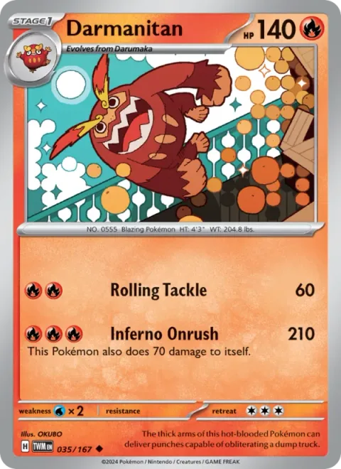 Darmanitan [Rolling Tackle | Inferno Onrush]
