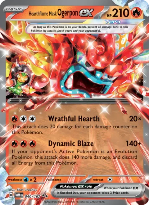 Hearthflame Mask Ogerpon ex [Wrathful Hearth | Dynamic Blaze]