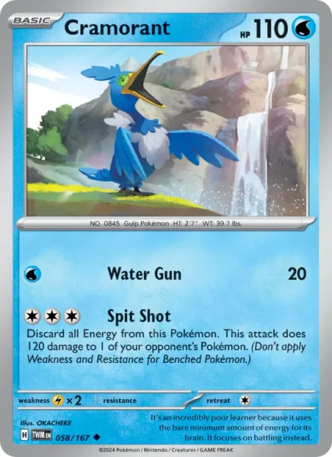 Cramorant [Water Gun | Spit Shot]