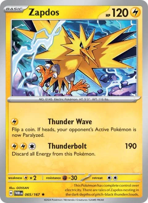 Zapdos [Thunder Wave | Thunderbolt]
