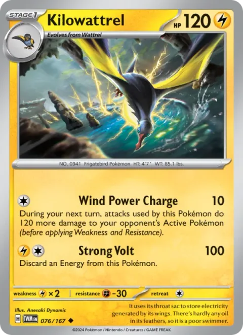 Kilowattrel [Wind Power Charge | Strong Volt]