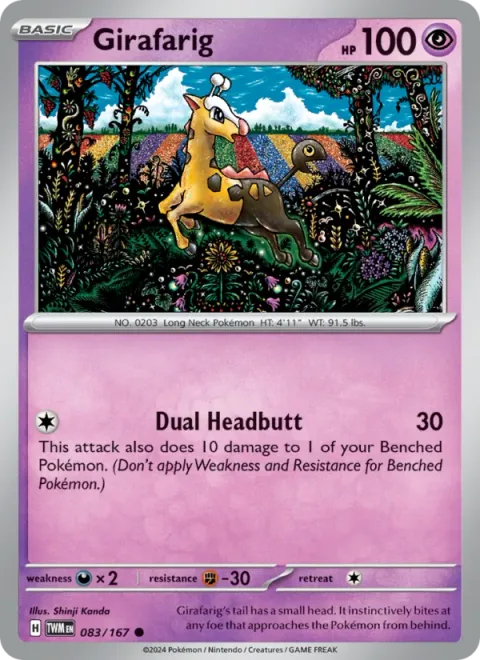 Girafarig [Dual Headbutt]