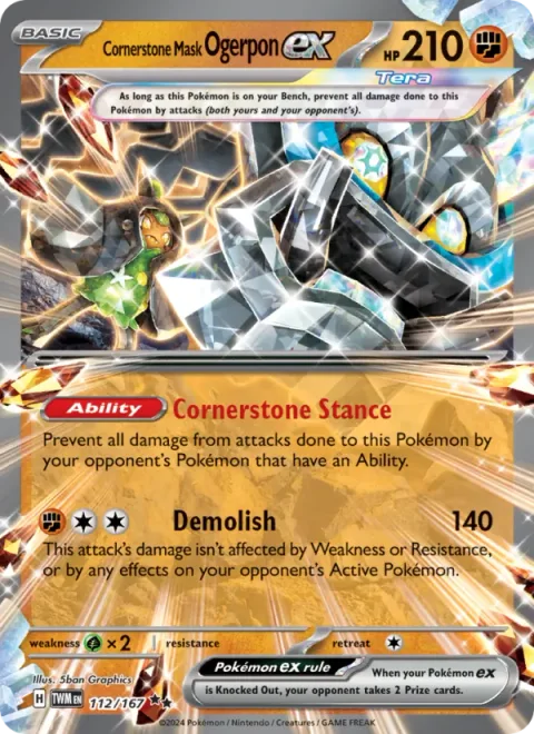Cornerstone Mask Ogerpon ex [Cornerstone Stance | Demolish]