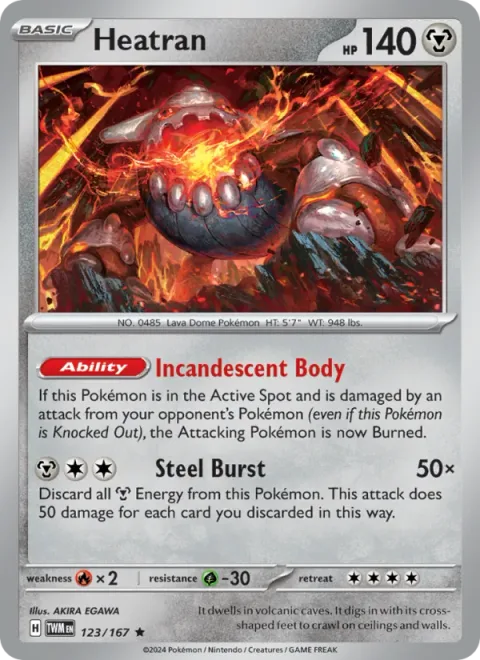 Heatran [Incandescent Body | Steel Burst]