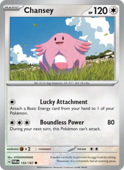 Chansey [Lucky Attachment | Boundless Power]