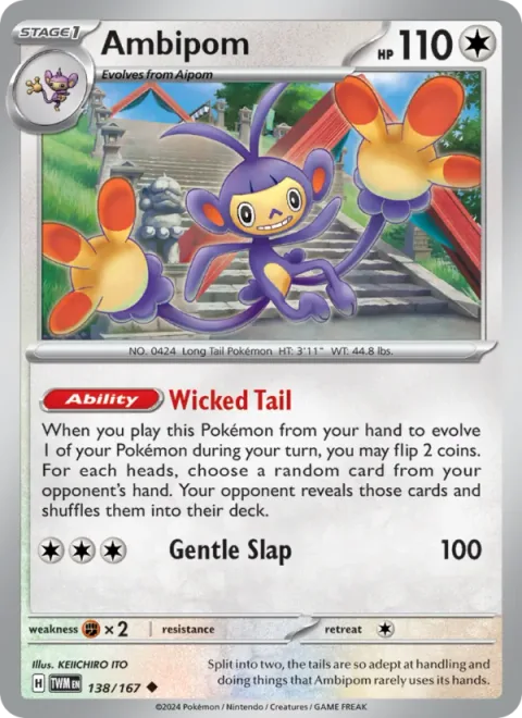 Ambipom [Wicked Tail | Gentle Slap]