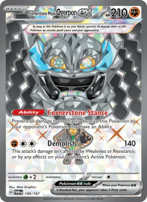 Cornerstone Mask Ogerpon ex [Cornerstone Stance | Demolish]