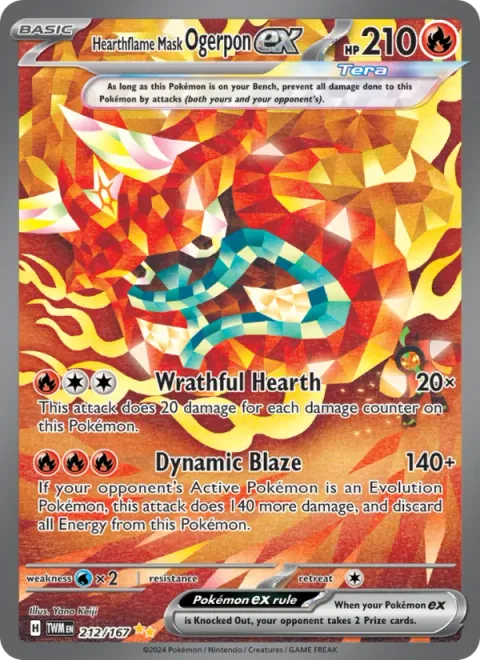 Hearthflame Mask Ogerpon ex [Wrathful Hearth | Dynamic Blaze]