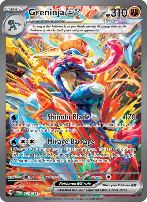 Greninja ex [Shinobi Blade | Mirage Barrage]