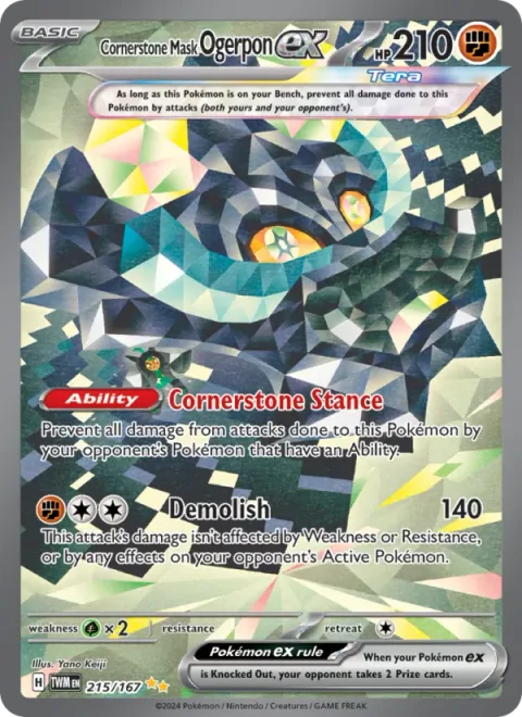 Cornerstone Mask Ogerpon ex [Cornerstone Stance | Demolish]
