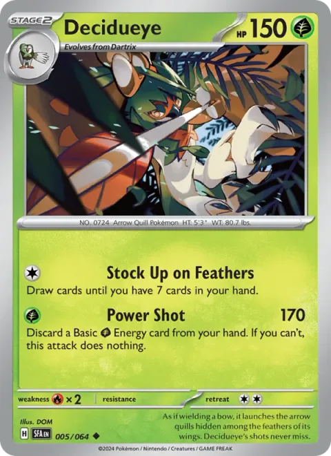 Decidueye [Stock Up on Feathers | Power Shot]
