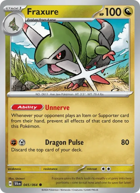 Fraxure [Unnerve | Dragon Pulse]