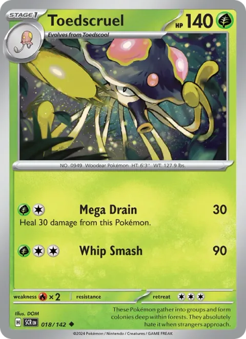 Toedscruel [Mega Drain | Whip Smash]