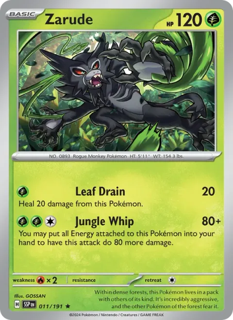 Zarude [Leaf Drain | Jungle Whip]