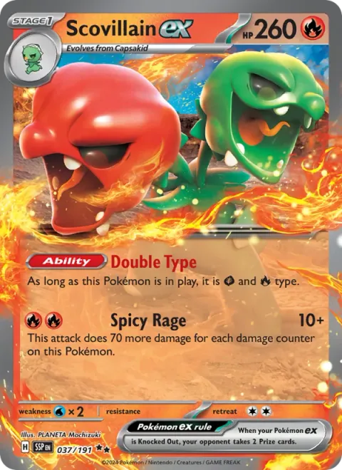 Scovillain ex [Double Type | Spicy Rage]