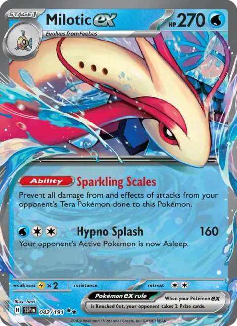 Milotic ex [Sparkling Scales | Hypno Splash]