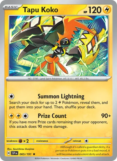Tapu Koko [Summon Lightning | Prize Count]