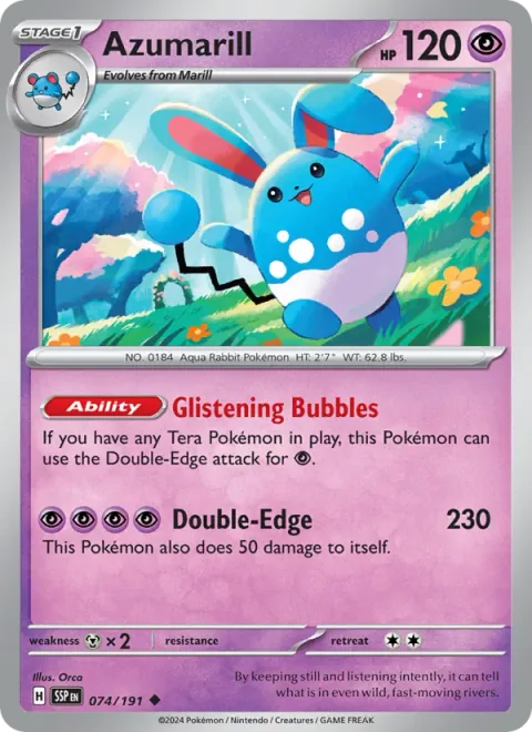 Azumarill [Glistening Bubbles | Double-Edge]