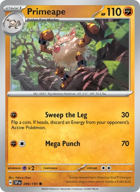 Primeape [Sweep the Leg | Mega Punch]