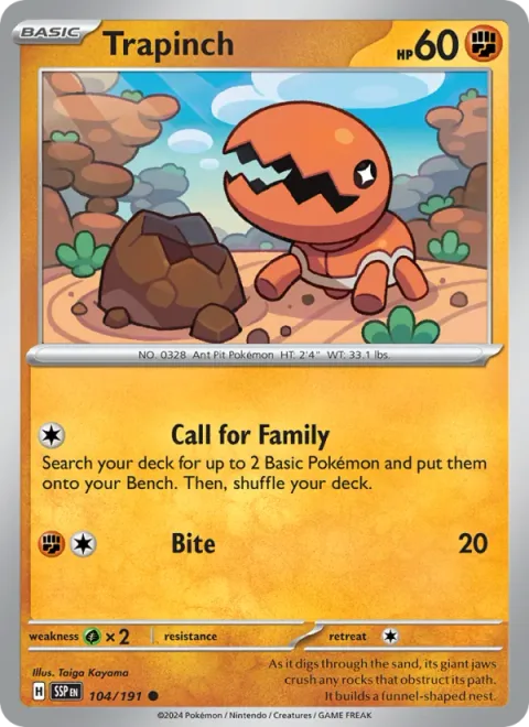 Trapinch [Call for Family | Bite]