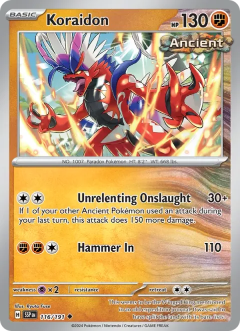 Koraidon [Unrelenting Onslaught | Hammer In]