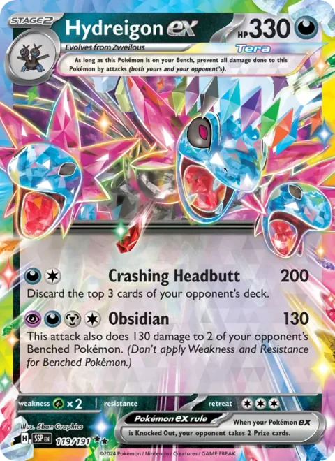 Hydreigon ex [Crashing Headbutt | Obsidian]