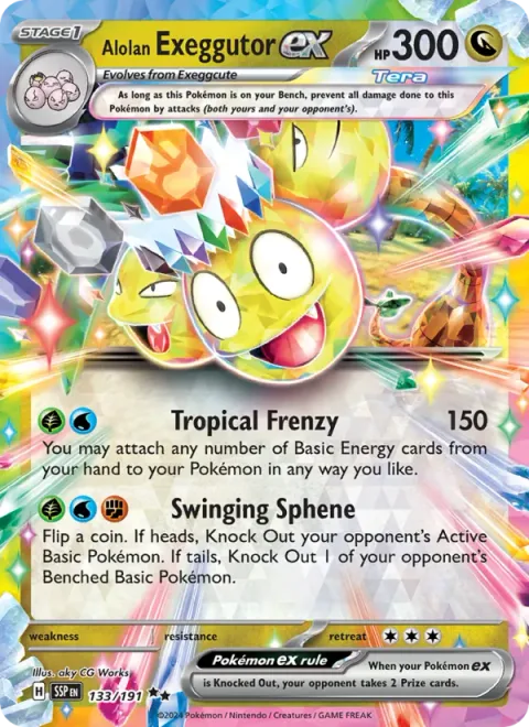 Alolan Exeggutor ex [Tropical Frenzy | Swinging Sphene]