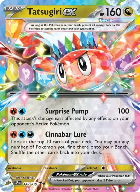 Tatsugiri ex [Surprise Pump | Cinnabar Lure]