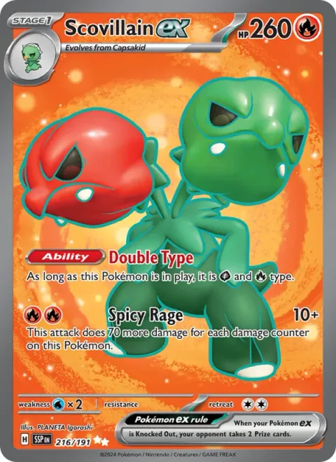 Scovillain ex [Double Type | Spicy Rage]