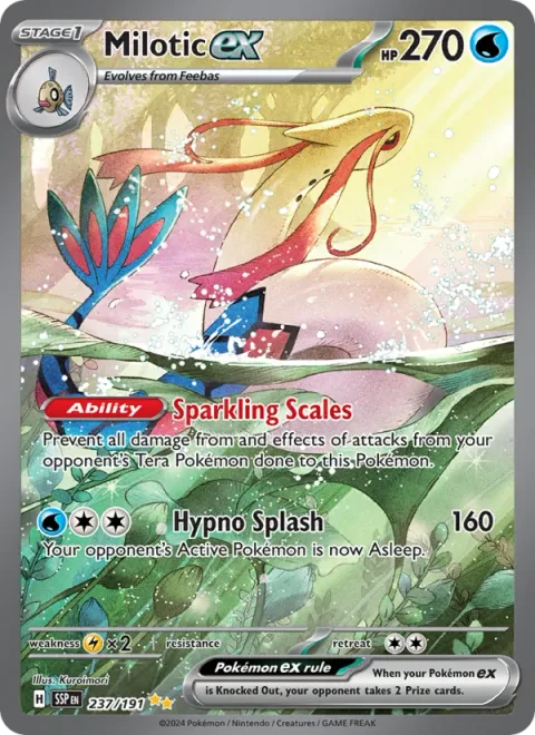 Milotic ex [Sparkling Scales | Hypno Splash]