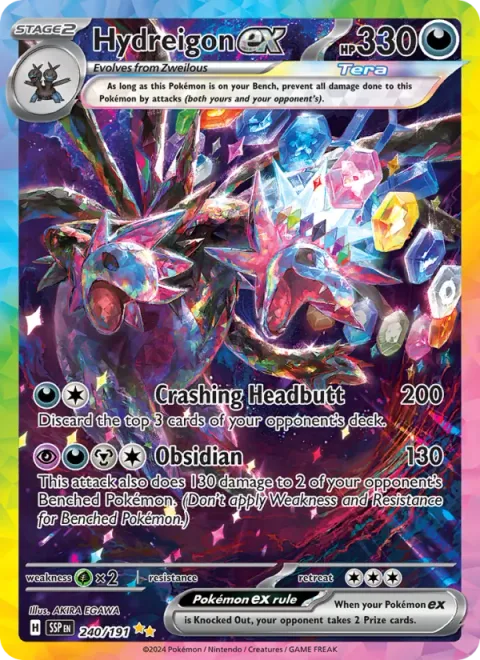 Hydreigon ex [Crashing Headbutt | Obsidian]