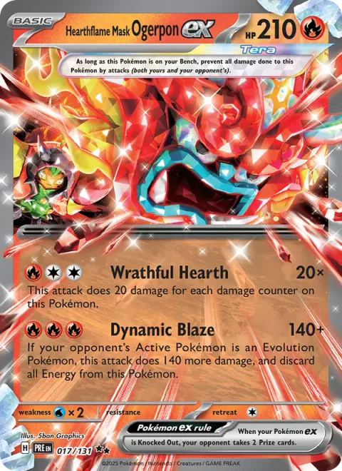 Hearthflame Mask Ogerpon ex [Wrathful Hearth | Dynamic Blaze]