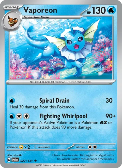 Vaporeon [Spiral Drain | Fighting Whirlpool]