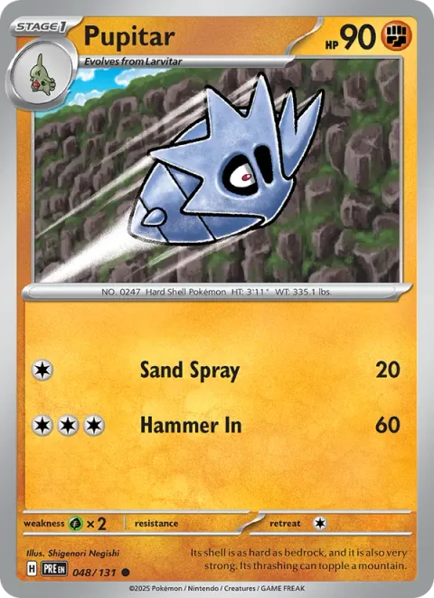 Pupitar [Sand Spray | Hammer In]