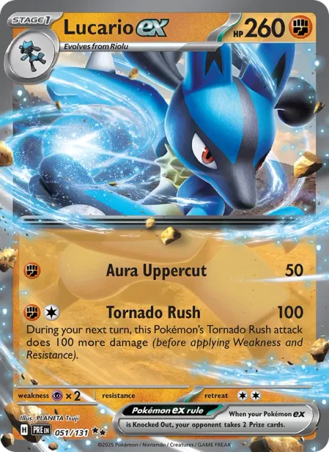 Lucario ex [Aura Uppercut | Tornado Rush]