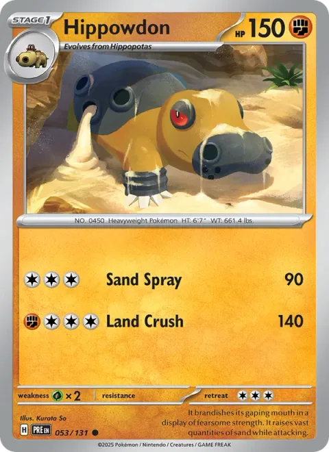 Hippowdon [Sand Spray | Land Crush]