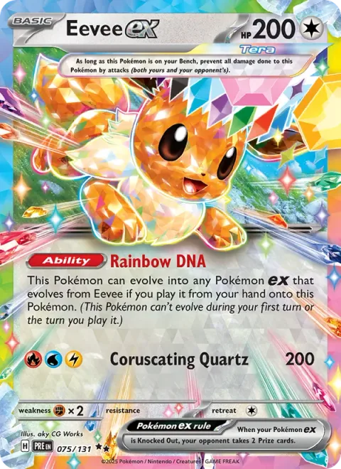 Eevee ex [Rainbow DNA | Coruscating Quartz]
