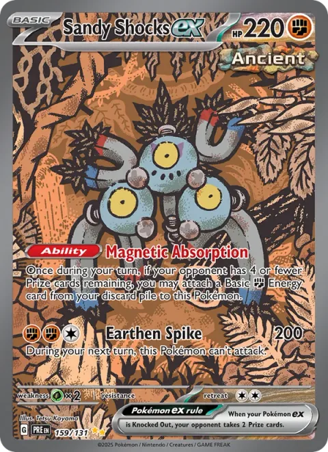 Sandy Shocks ex [Magnetic Absorption | Earthen Spike]